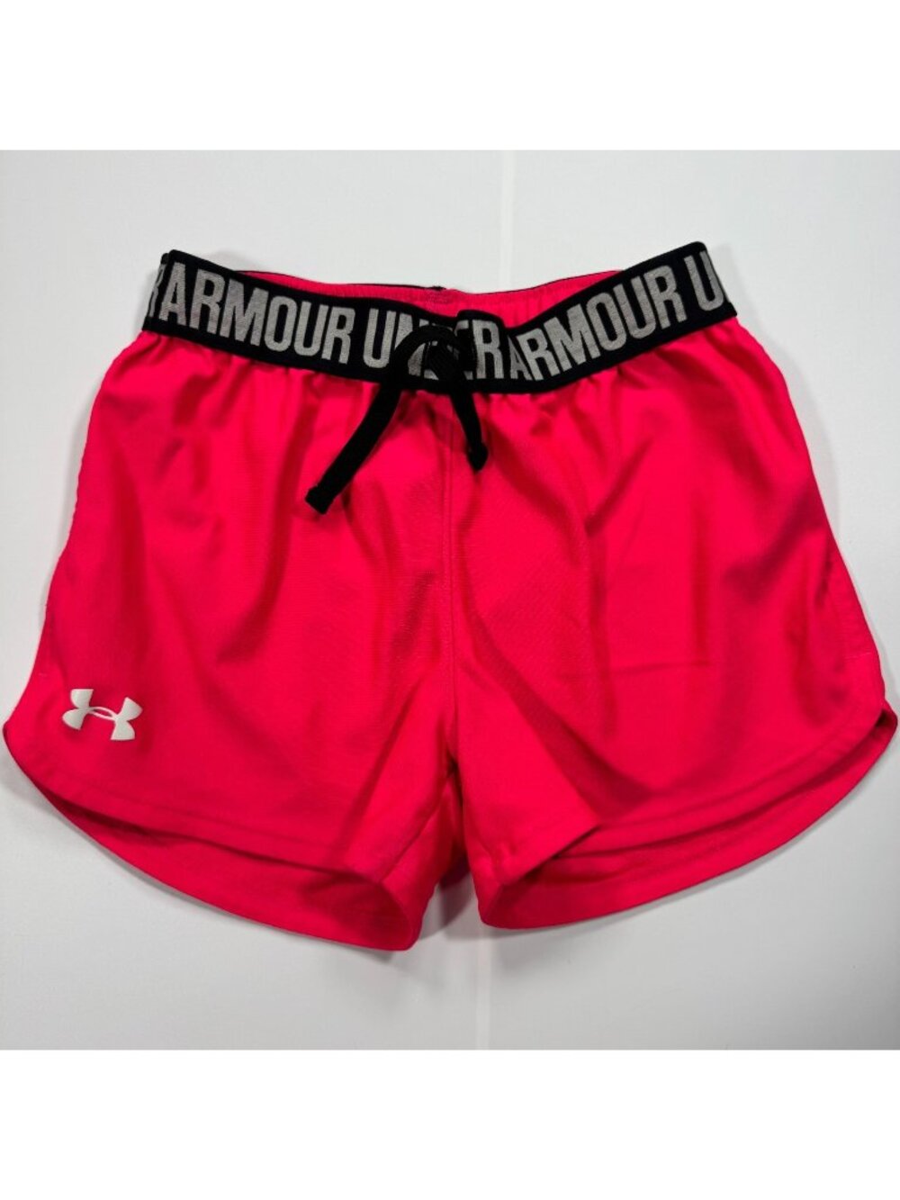 Under Armour Heatgear Shorts Girls M Pink Athletic Performance Activewear Sports